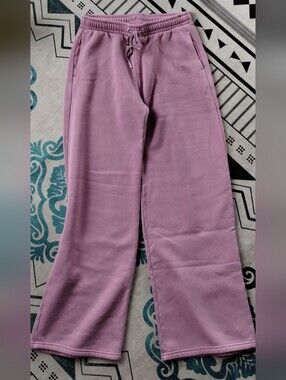 NWT! Abercrombie And Fitch Small Lavender Wide-Leg Sweatpants